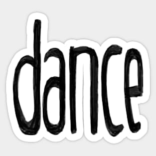 dance, small font, dance Sticker